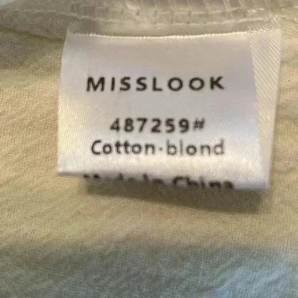 Misslook Off White Plus Sized 2XL 3/4 Sleeve Tunic Top. - Picture 9 of 10